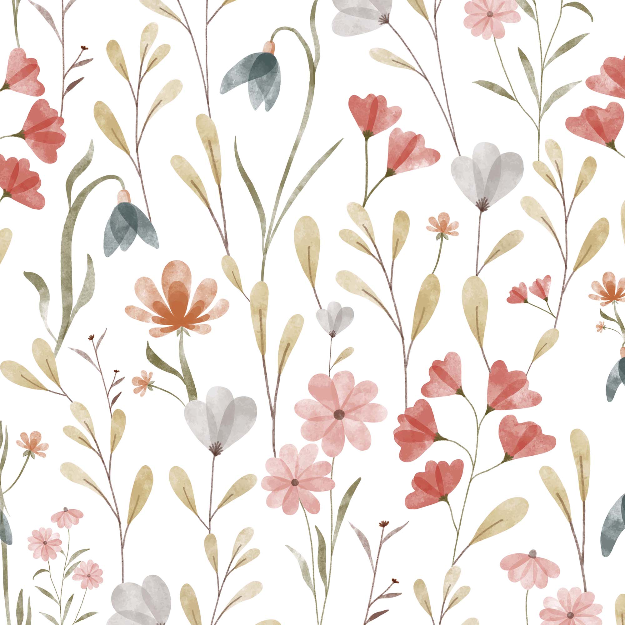 Half panama fabric printed per meter 100% cotton NELE 1