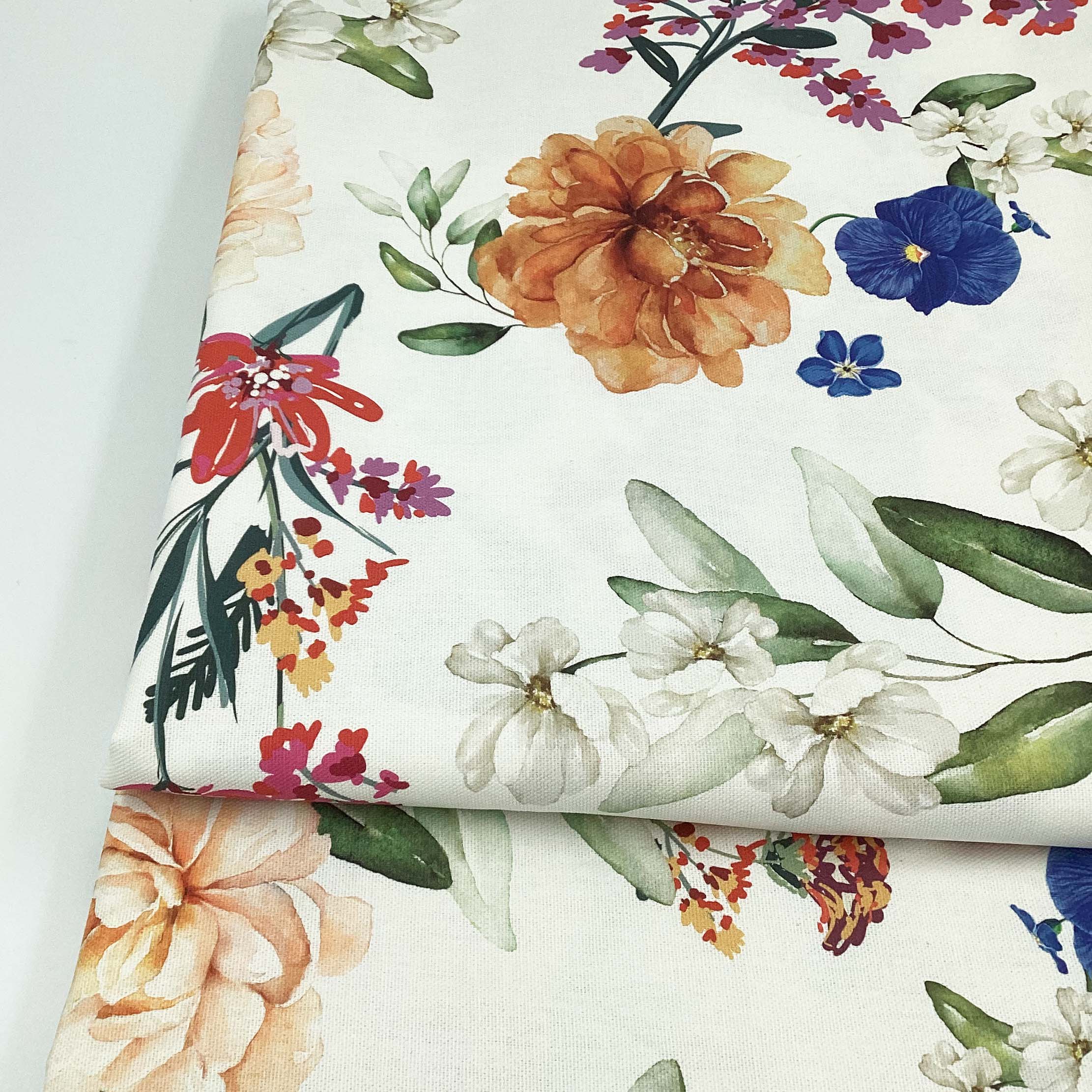 Tela half panamá estampada por metro 100% algodón PATCHPAL 3