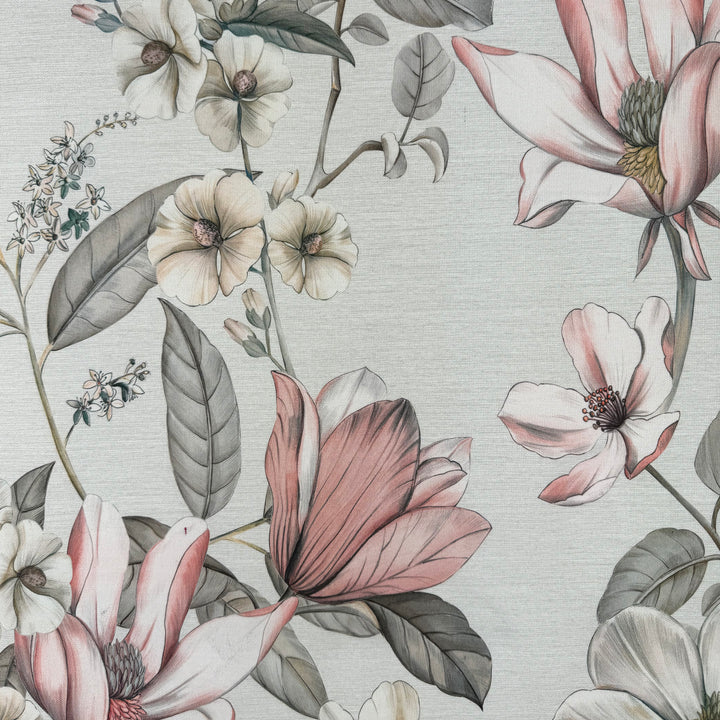 Half panama fabric printed per meter 100% cotton PEPI ROSA 1