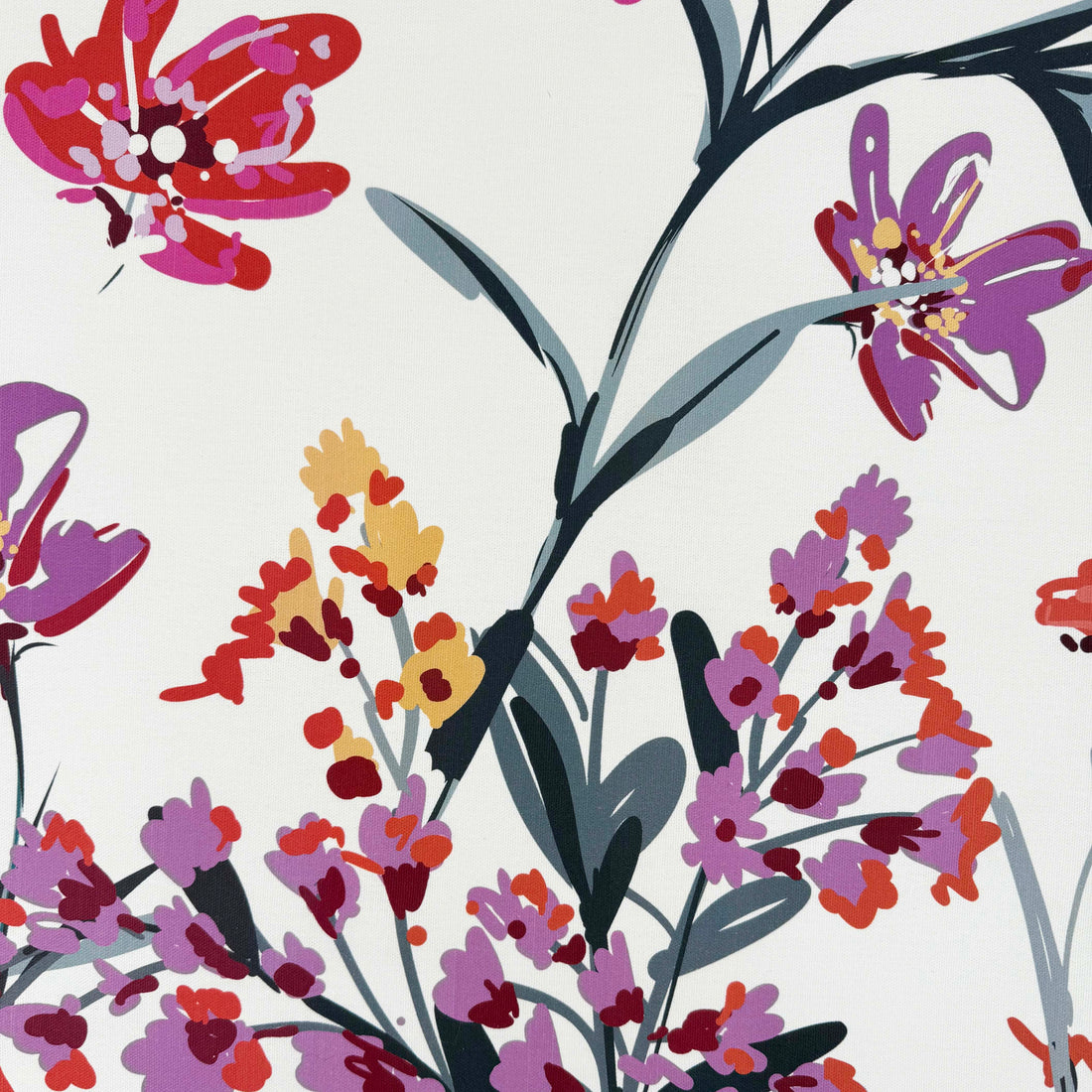 Half panama fabric printed per meter 100% cotton PILU 1