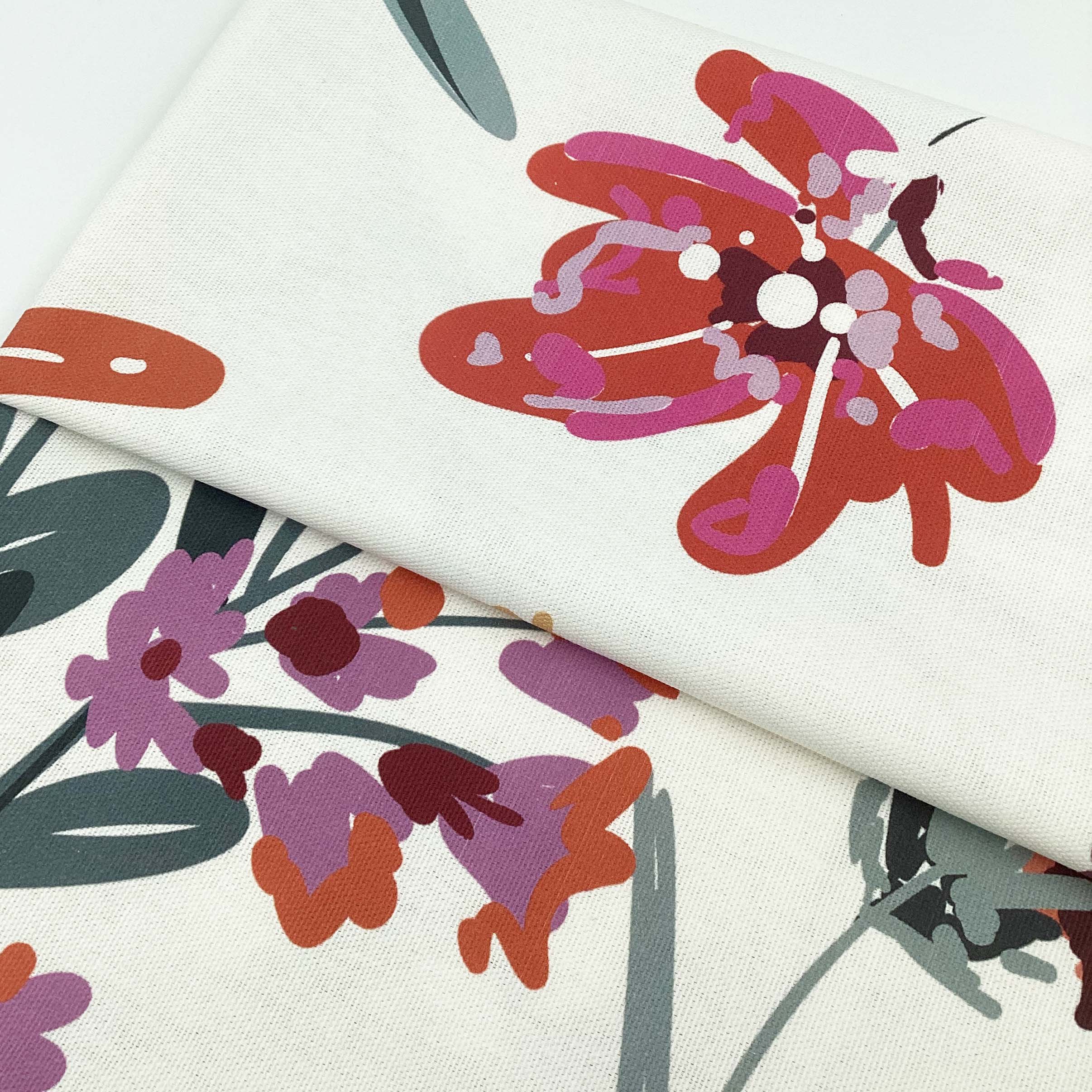 Half panama fabric printed per meter 100% cotton PILU 1