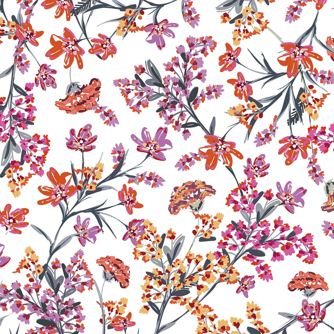 Half panama fabric printed per meter 100% cotton PILU 1