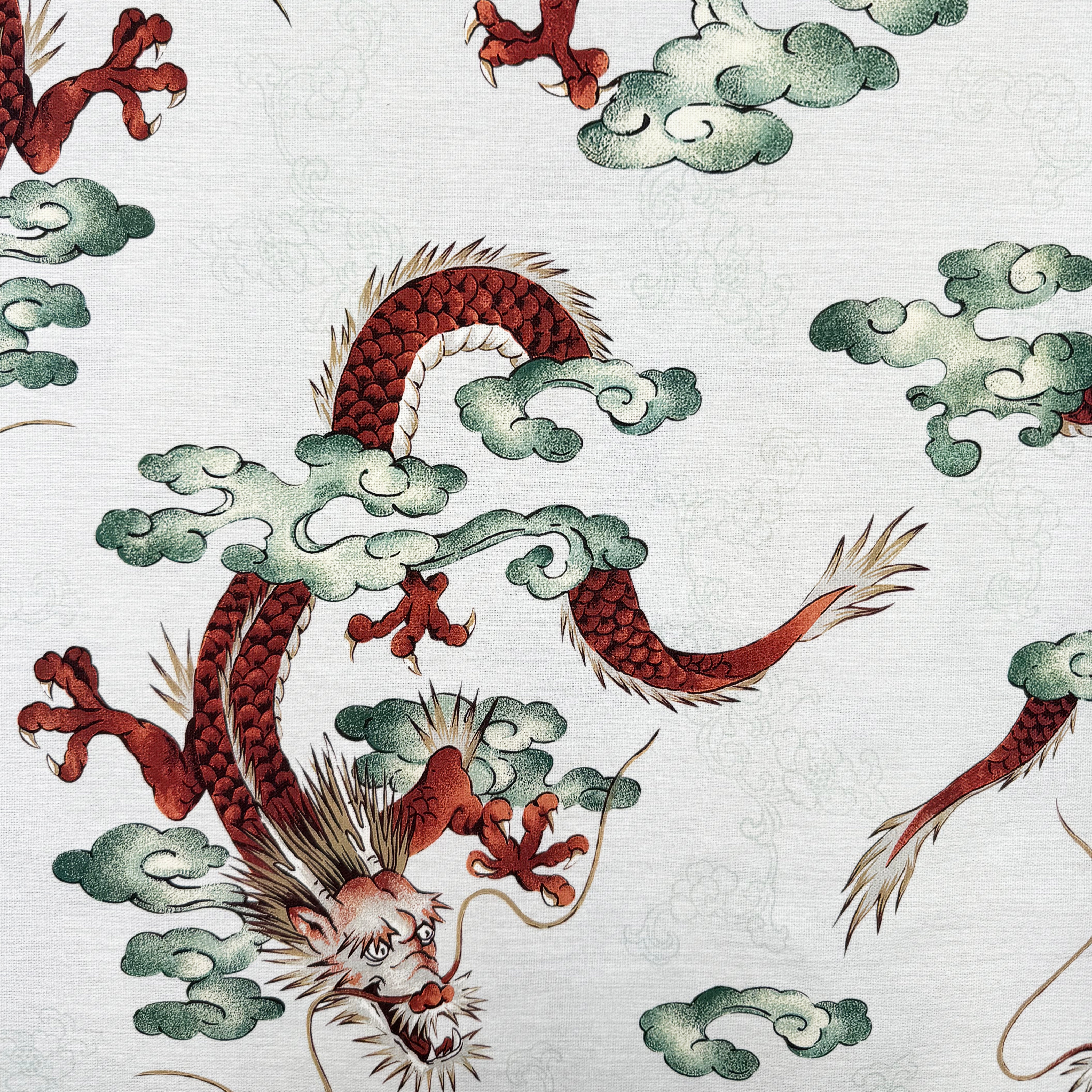 Half panama fabric printed per meter 100% cotton SAIKO 2