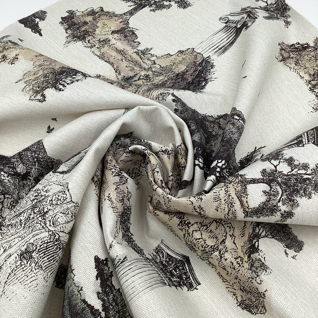 Half panama fabric printed per meter 100% cotton ZENON 1