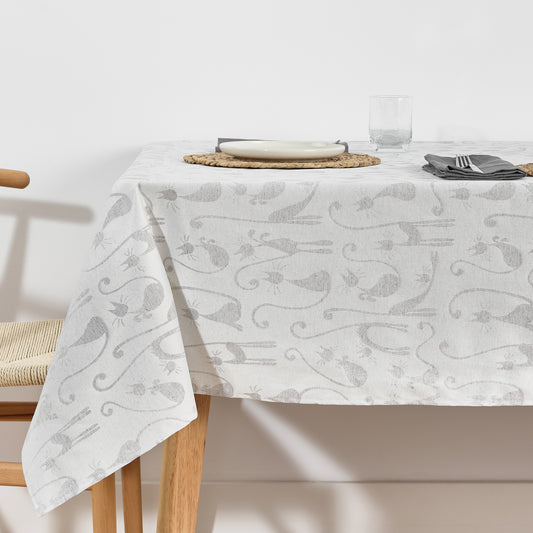 Nappe antitache jacquard acacia 2342 Alma Gris