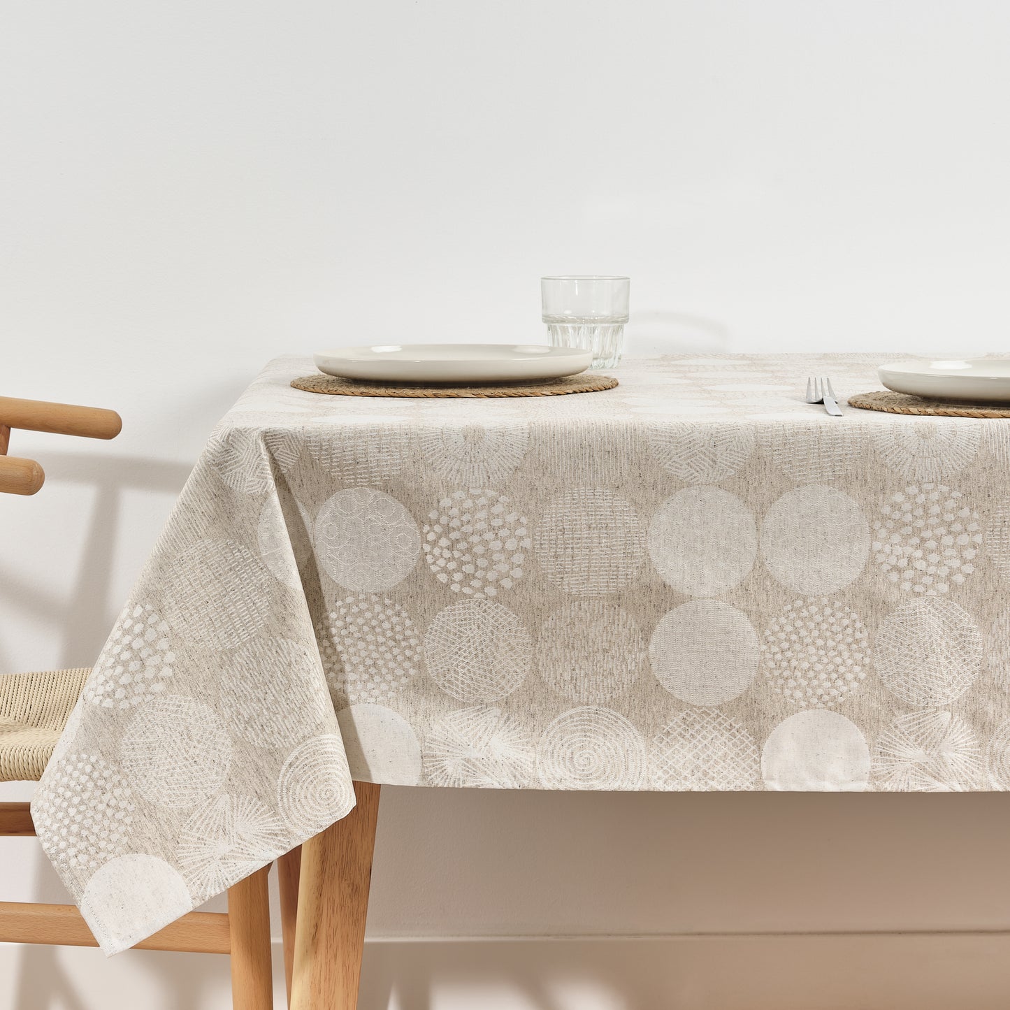 Acacia 3115 Linen jacquard stain-resistant tablecloth