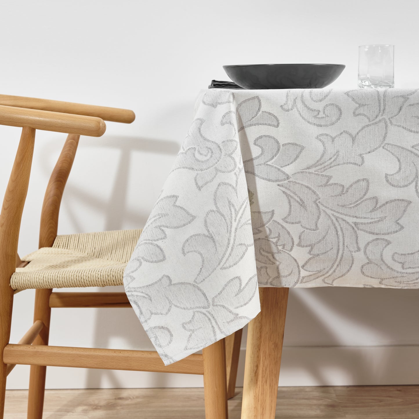 Nappe antitache jacquard acacia 3233 Alma Gris