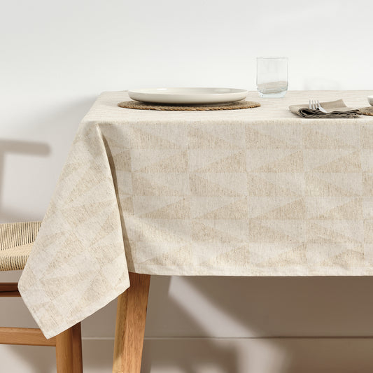 Alamo 3780 Linen jacquard stain-resistant tablecloth