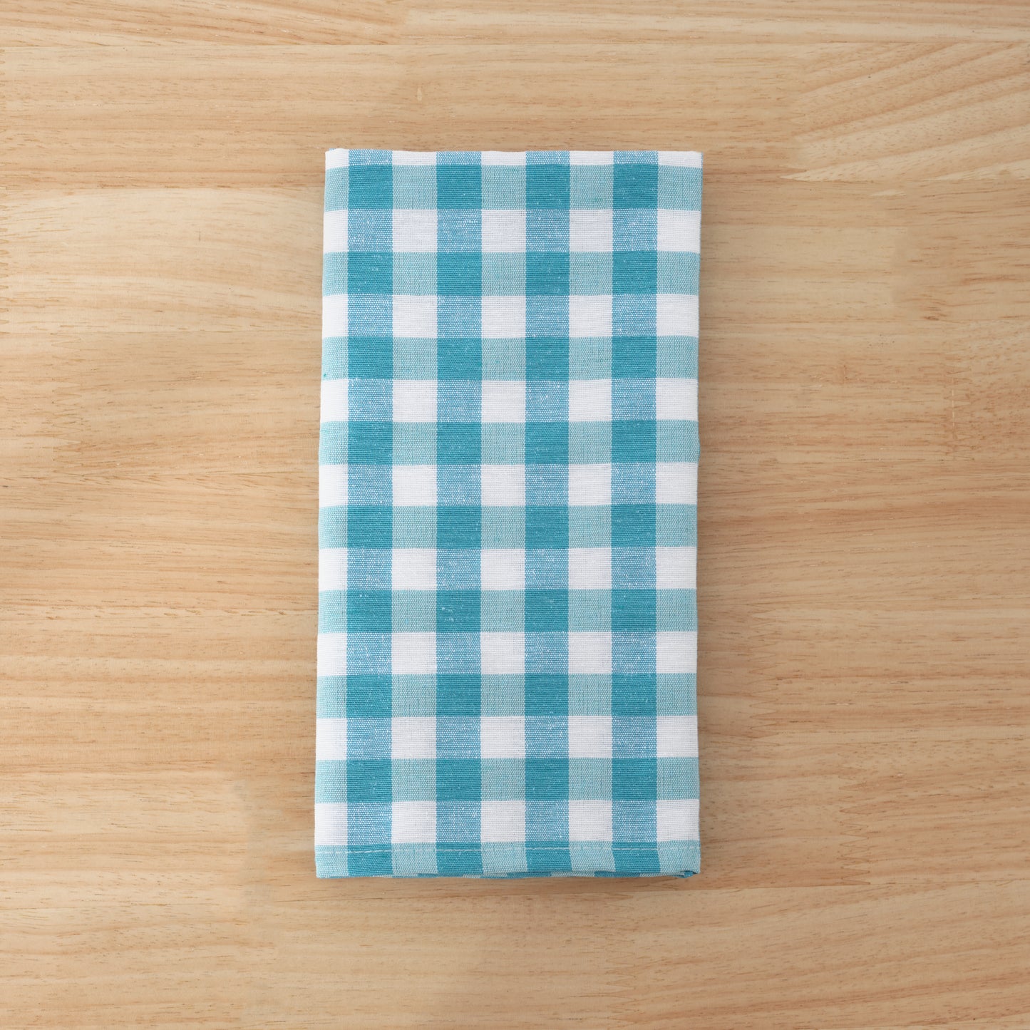 Lot de 6 serviettes Vichy bleu clair - 45x45 cm