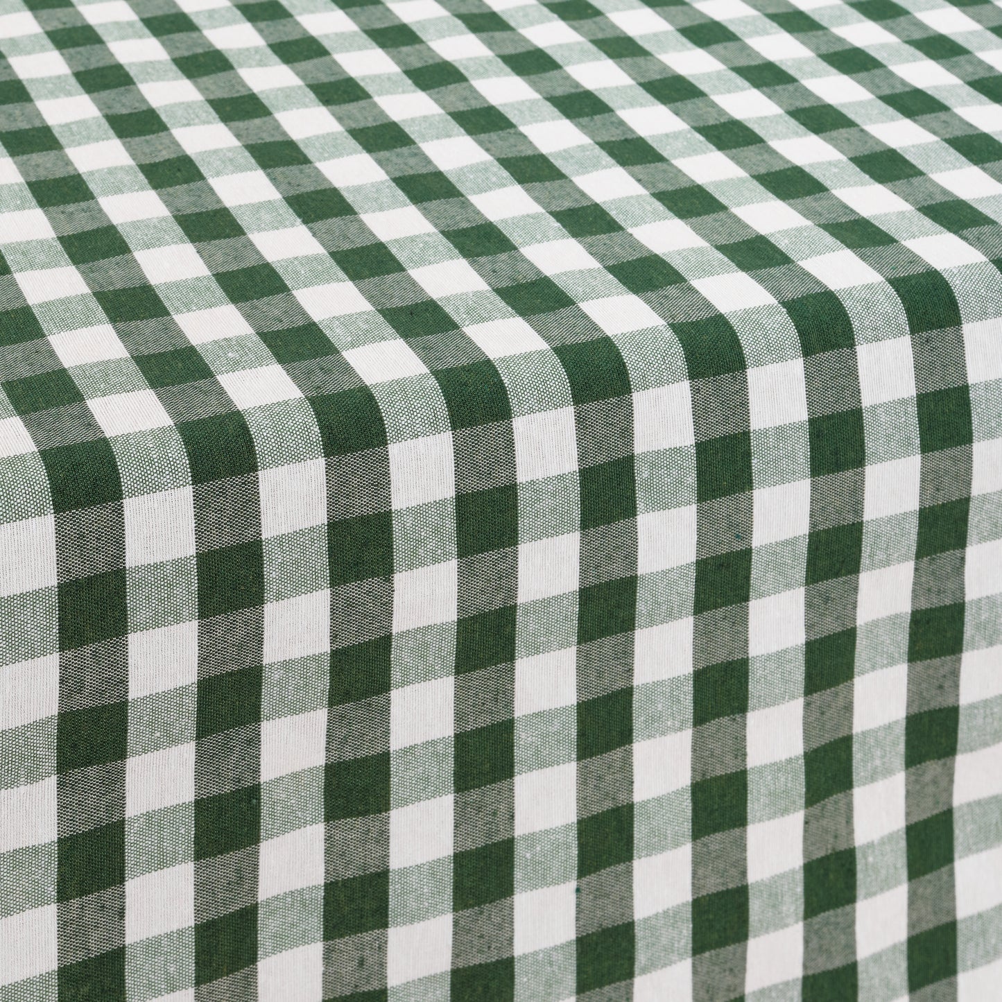 Nappe Vichy imperméable et antitache Toucher tissu vert