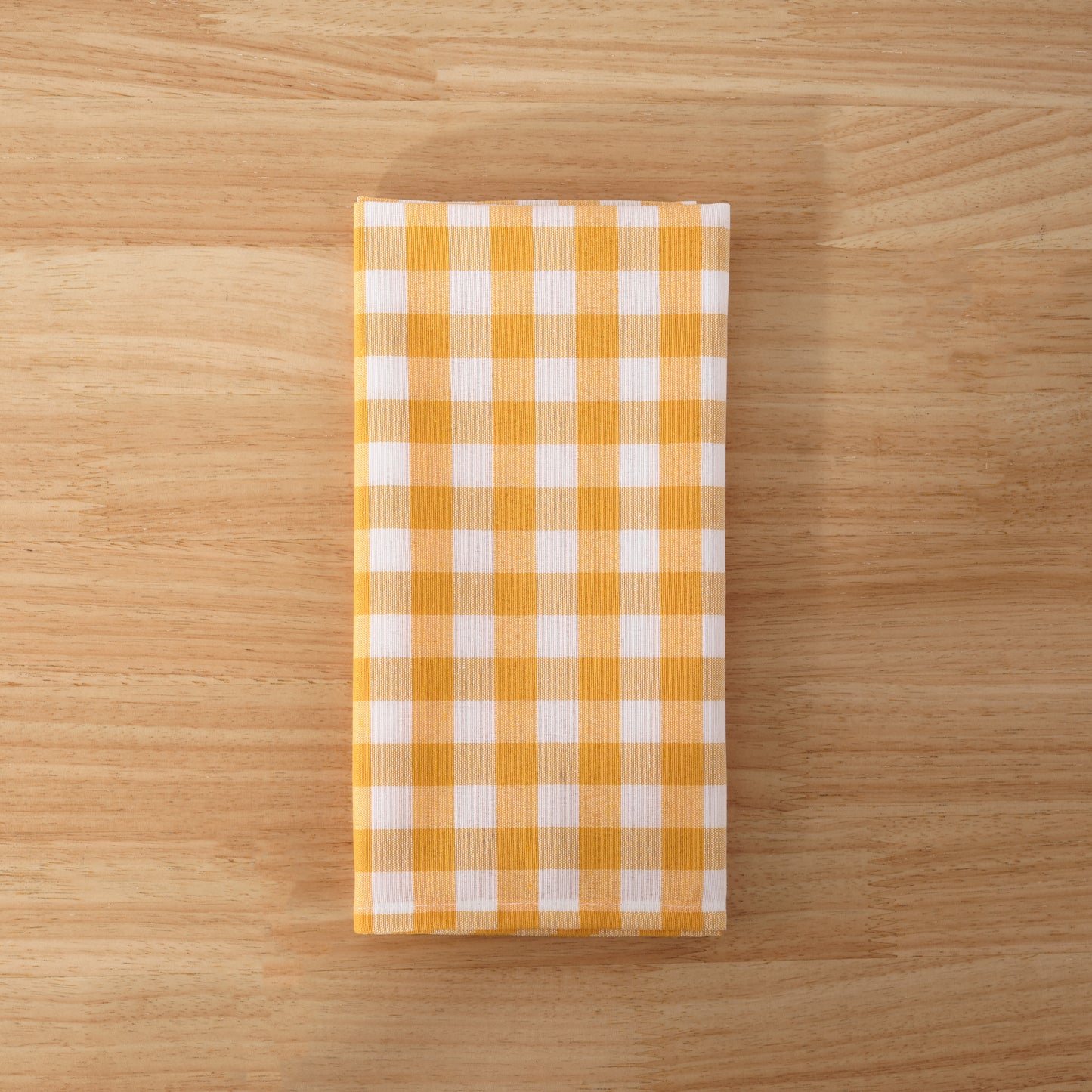 Pack 6 unidades servilletas Vichy Amarillo - 45x45 cm