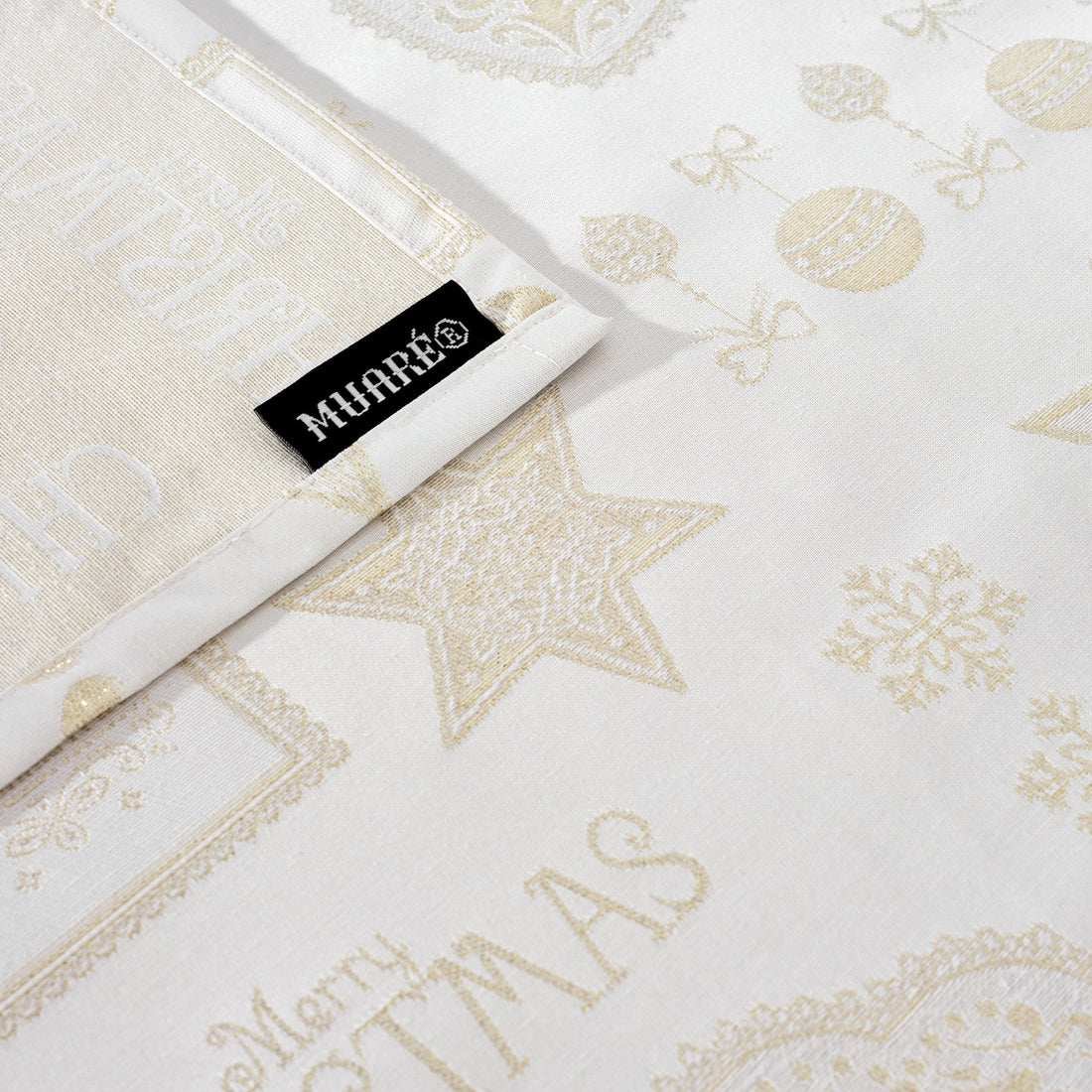 Nappe en tissu jacquard fil doré PSC4732A