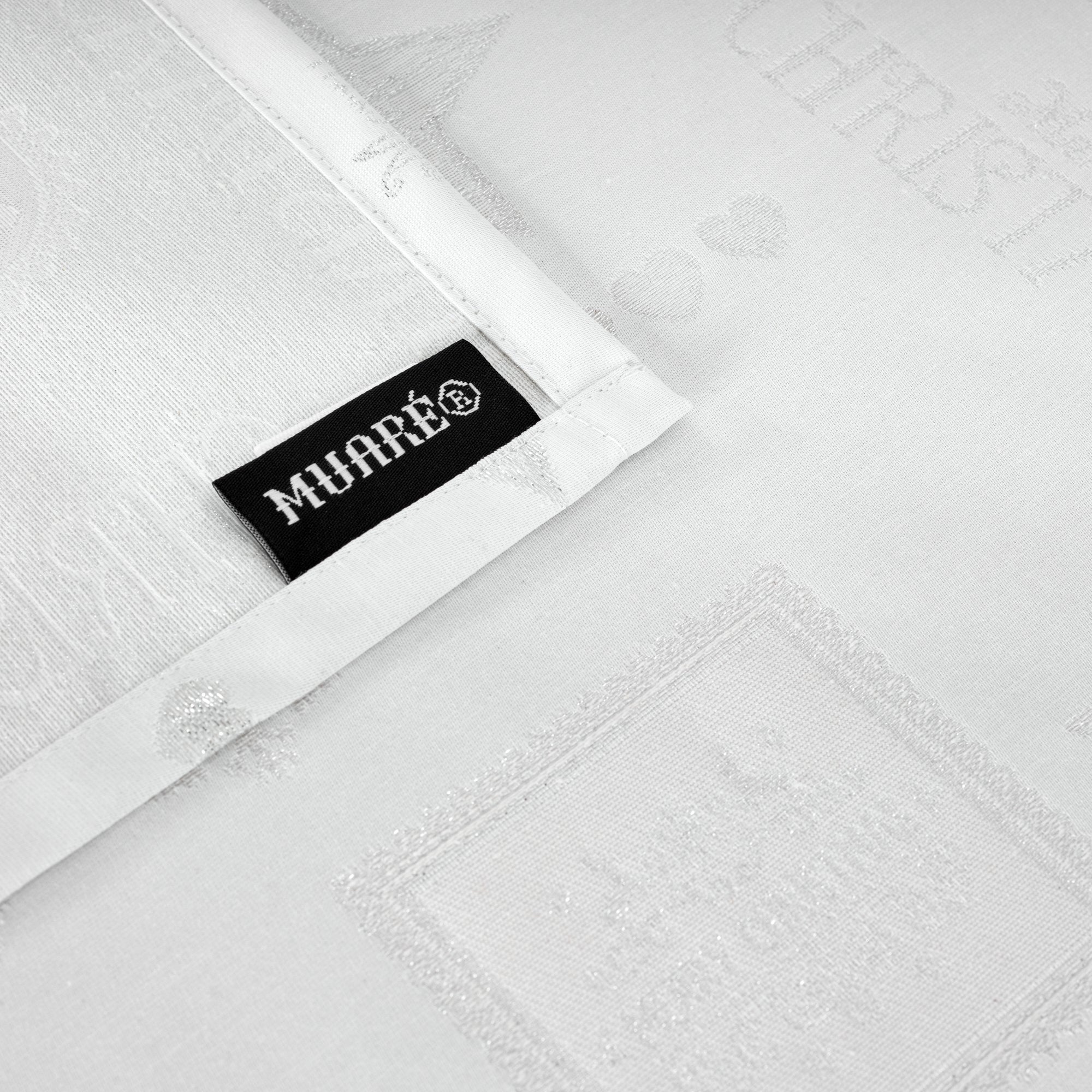 Nappe en tissu jacquard fil argent PSC4732A