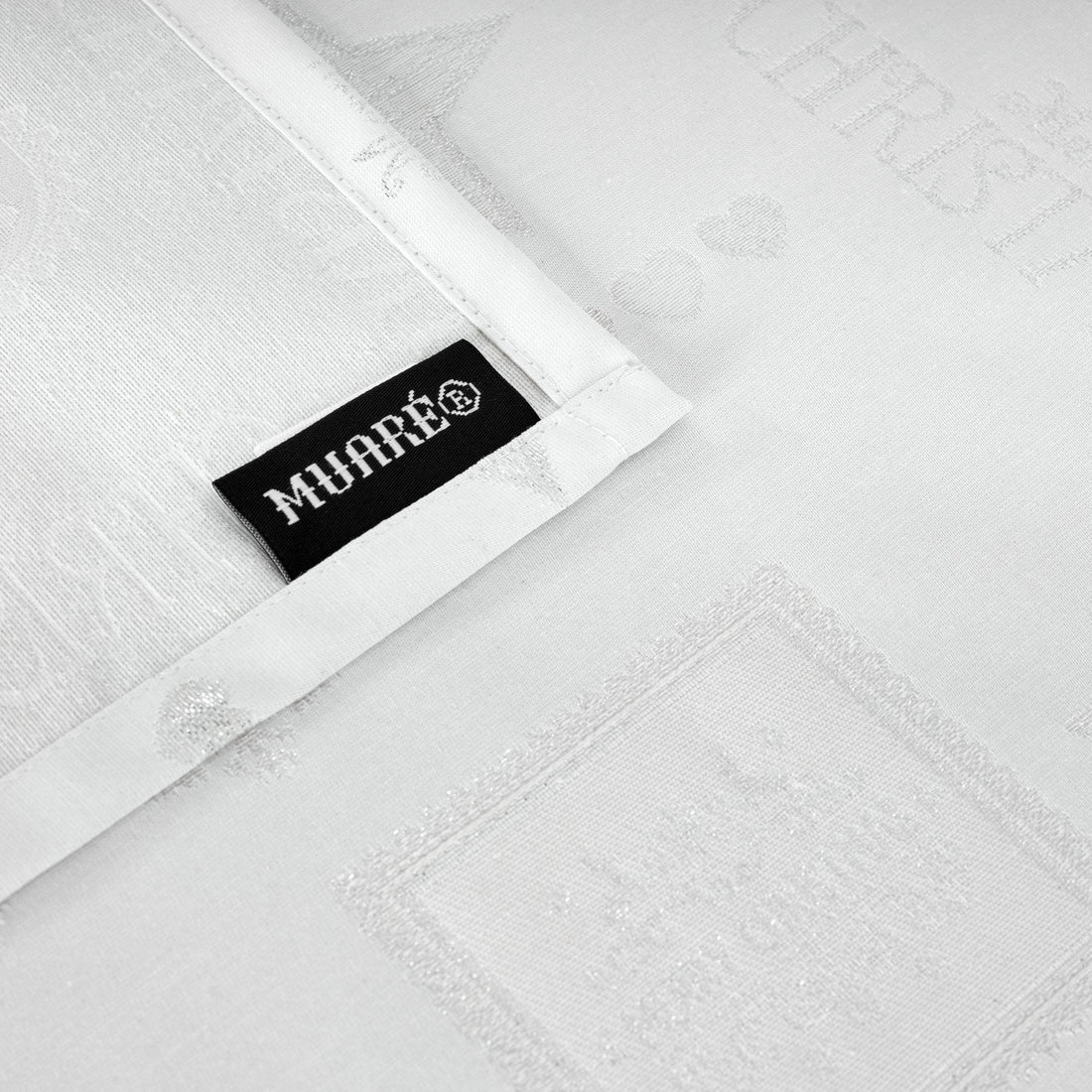 Nappe en tissu jacquard fil argent PSC4732A