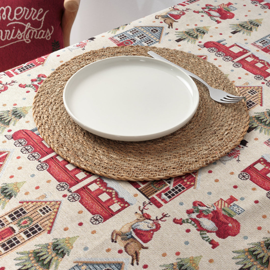Mantel antimanchas premium jacquard 33761B