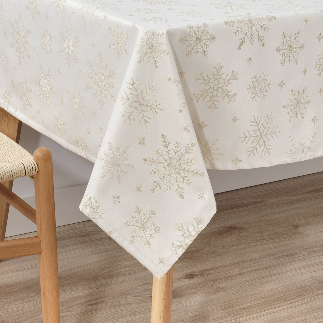 Nappe en tissu jacquard fil doré PSC4821