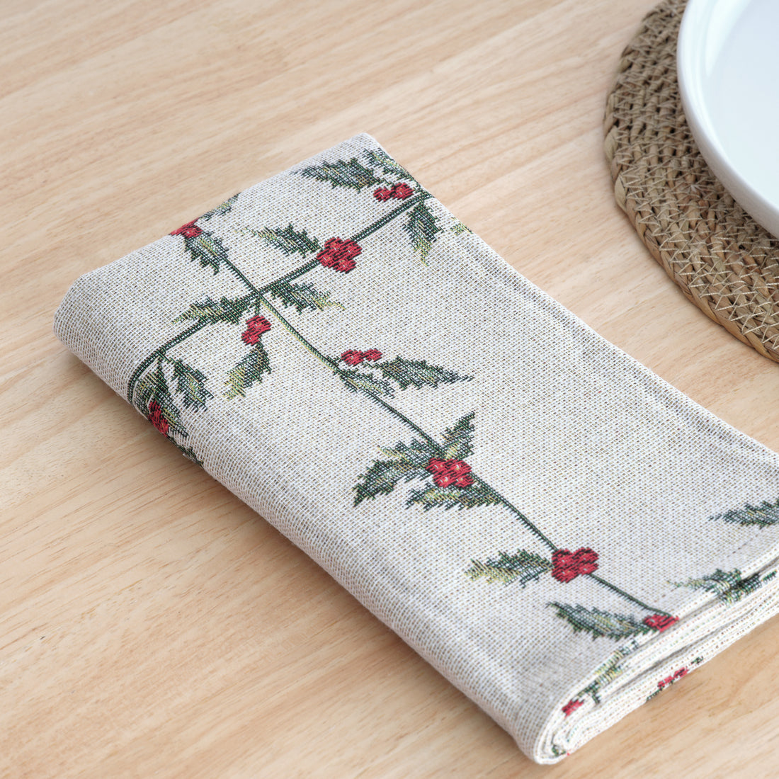 Lot de 2 serviettes jacquard 33711B 45x45 cm