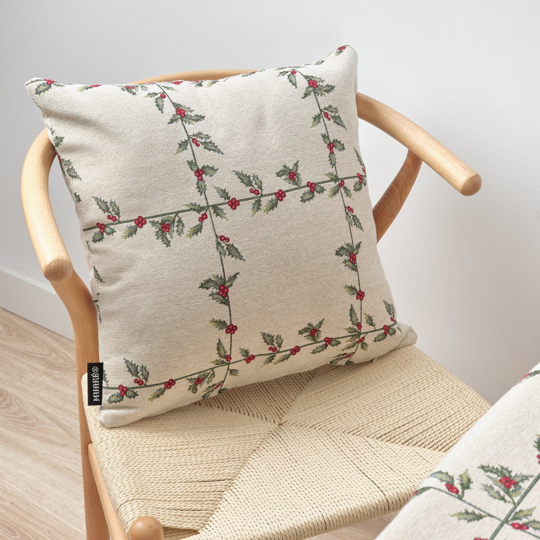 Funda de cojín jacquard 45x45 cm 33711B
