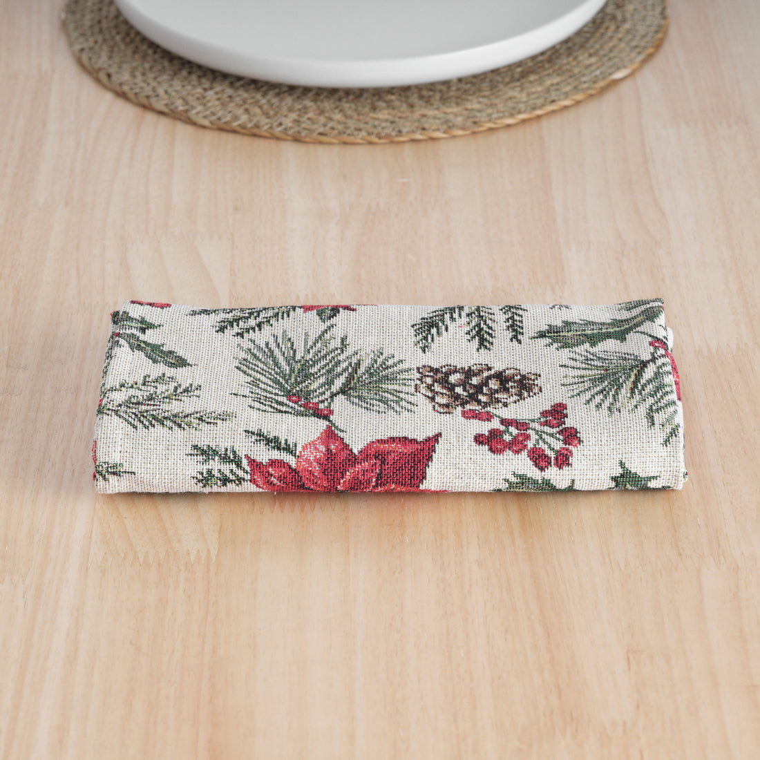 Pack of 2 jacquard napkins 33720 45x45 cm