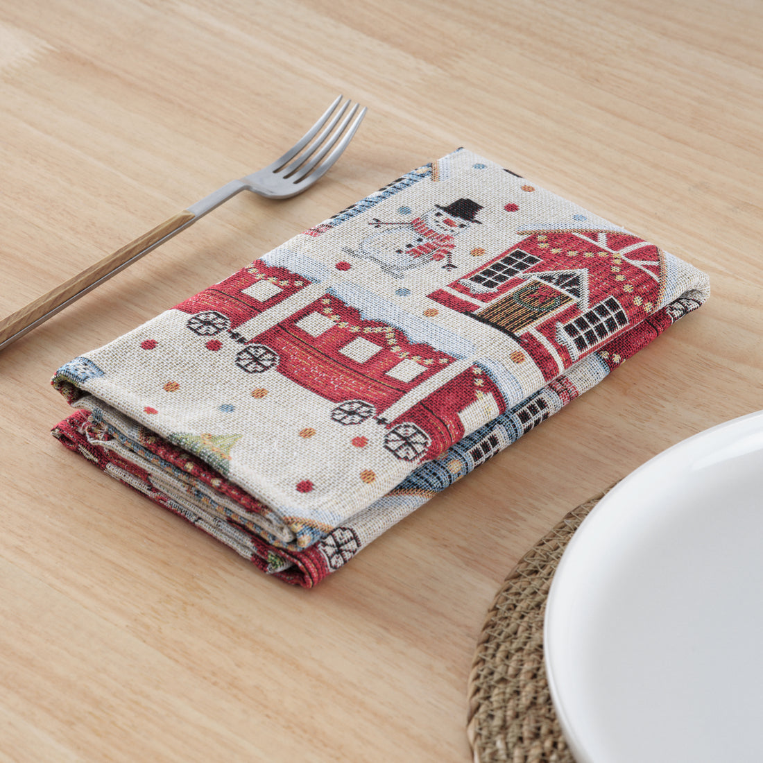 Pack of 2 units jacquard napkin 33761B 45x45 cm