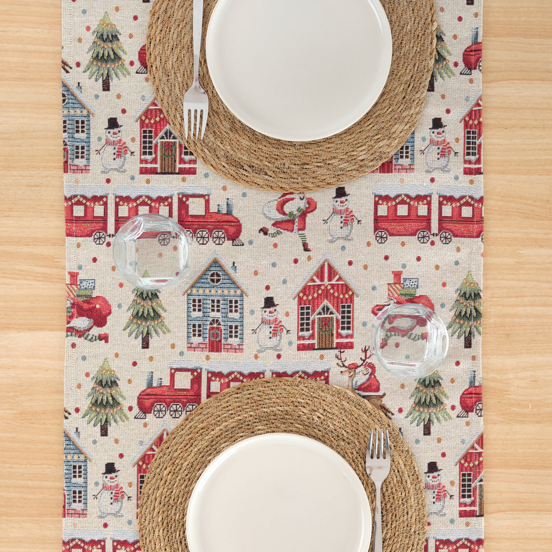 Camino de mesa jacquard 33761B 45x140 cm