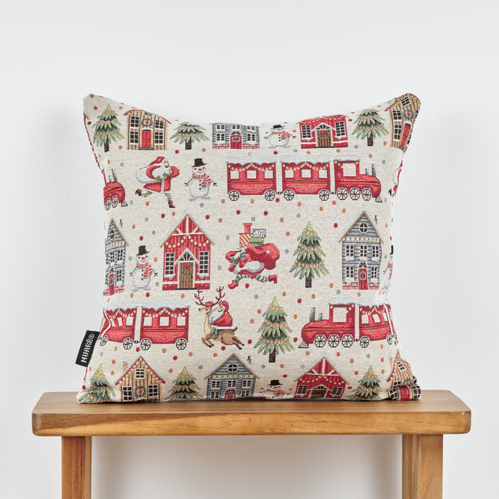 Funda de cojín jacquard 45x45 cm 33761B