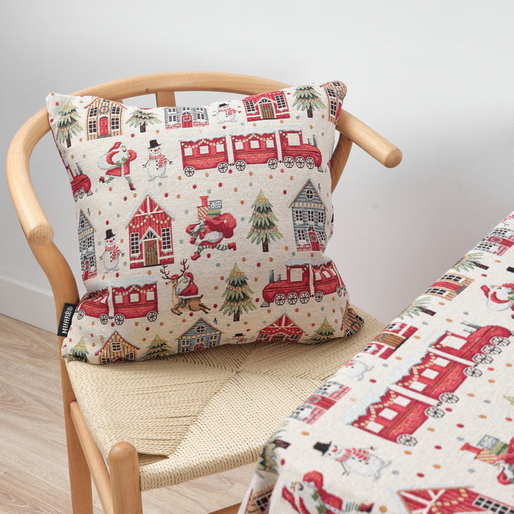 Funda de cojín jacquard 45x45 cm 33761B