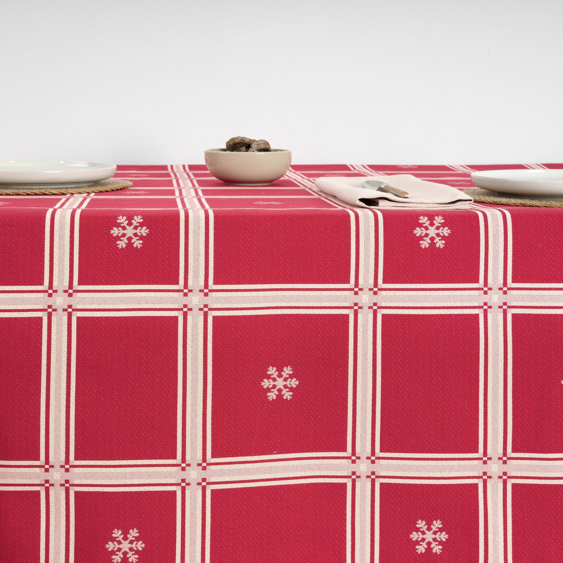 Mantel antimanchas reversible jacquard 33742E