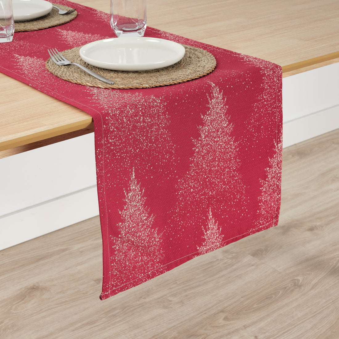 Chemin de table jacquard réversible 33740 45x140 cm
