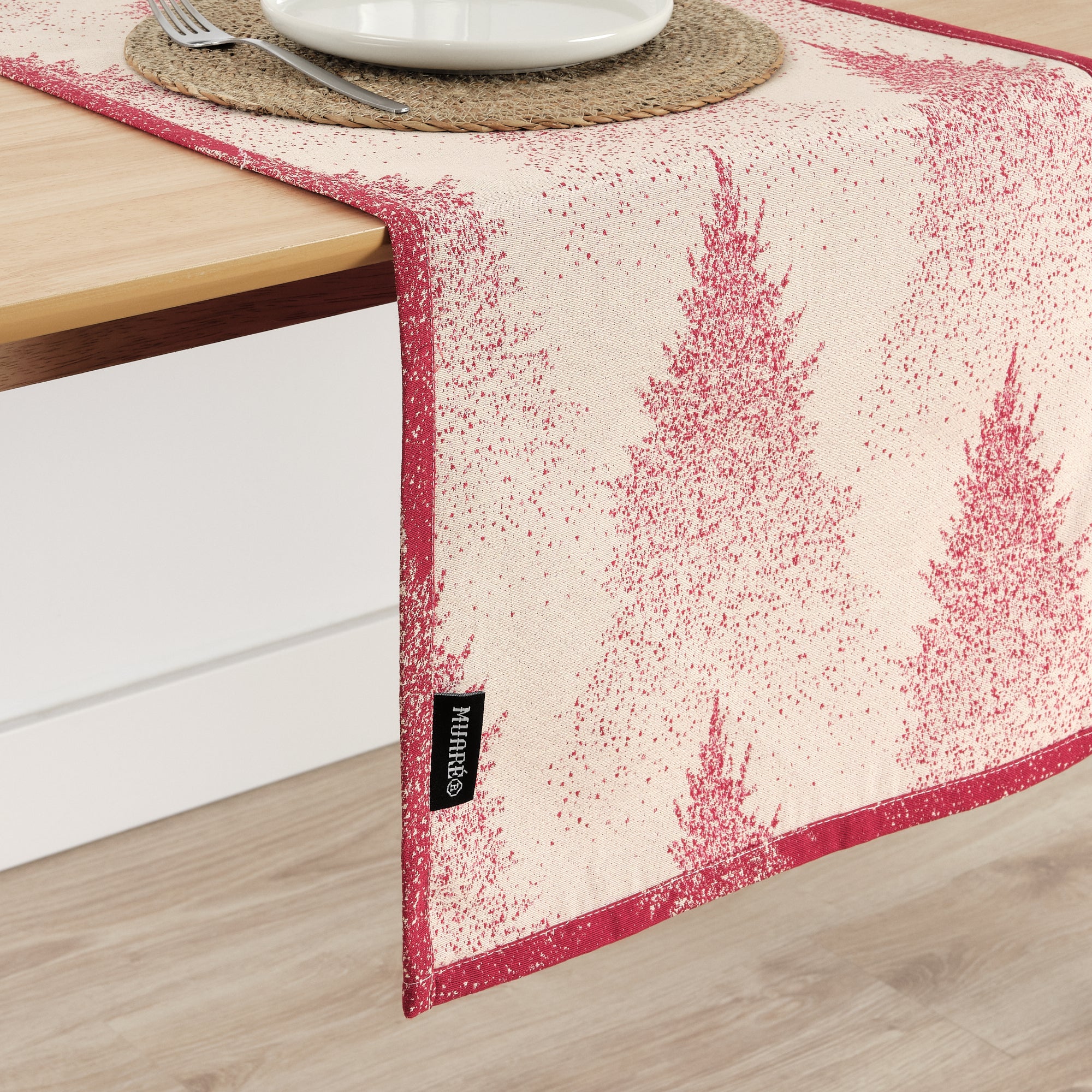 Chemin de table jacquard réversible 33740 45x140 cm
