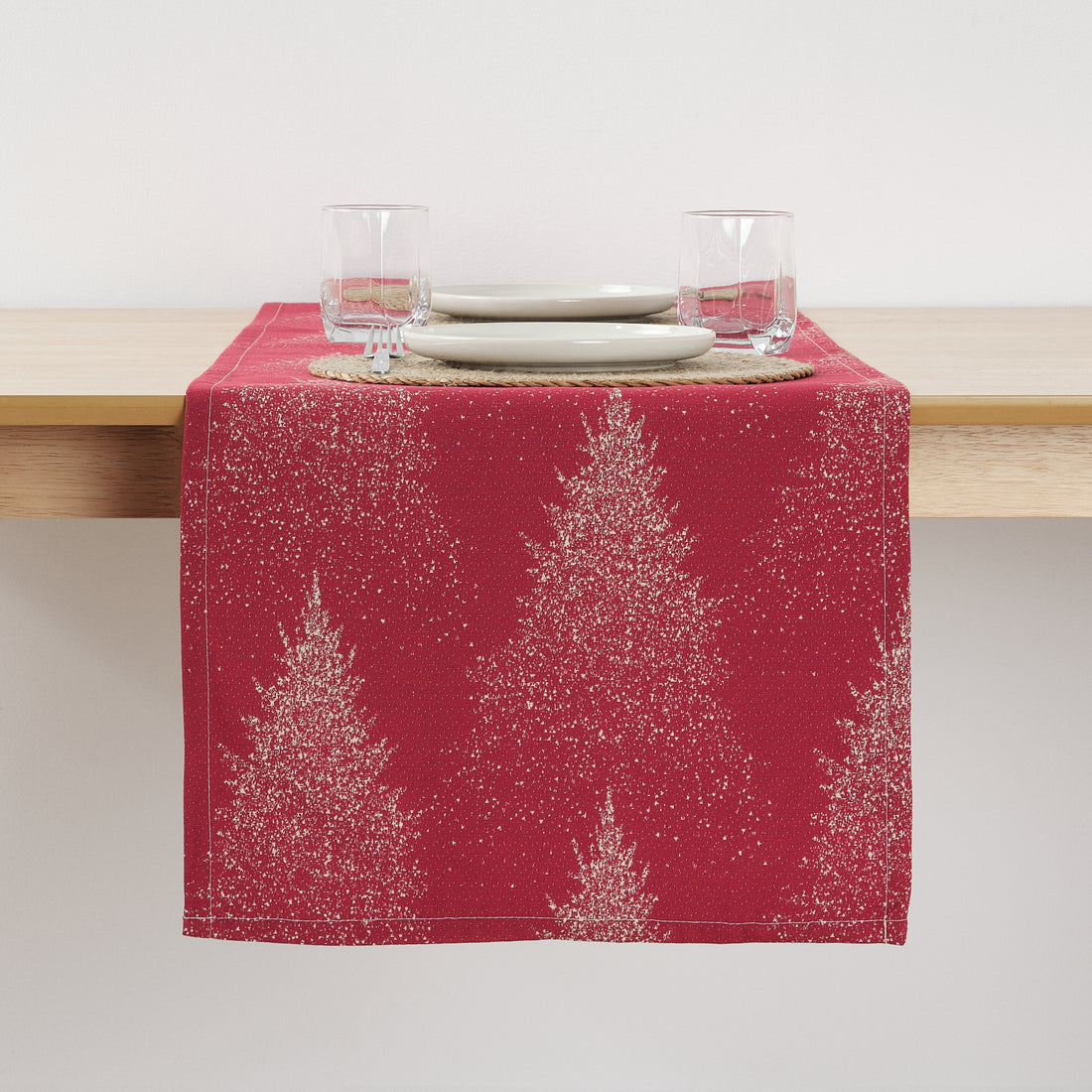Chemin de table jacquard réversible 33740 45x140 cm