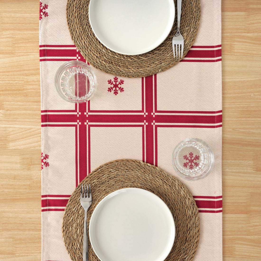 Camino de mesa jacquard reversible 33742E 45x140 cm