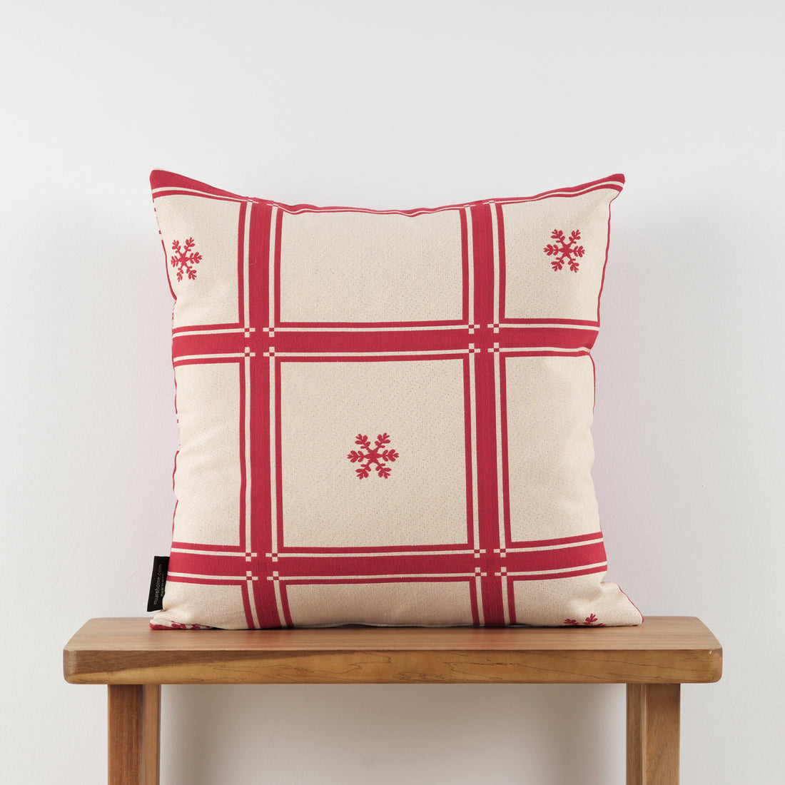 Funda de cojín jacquard reversible 45x45 cm 33742E