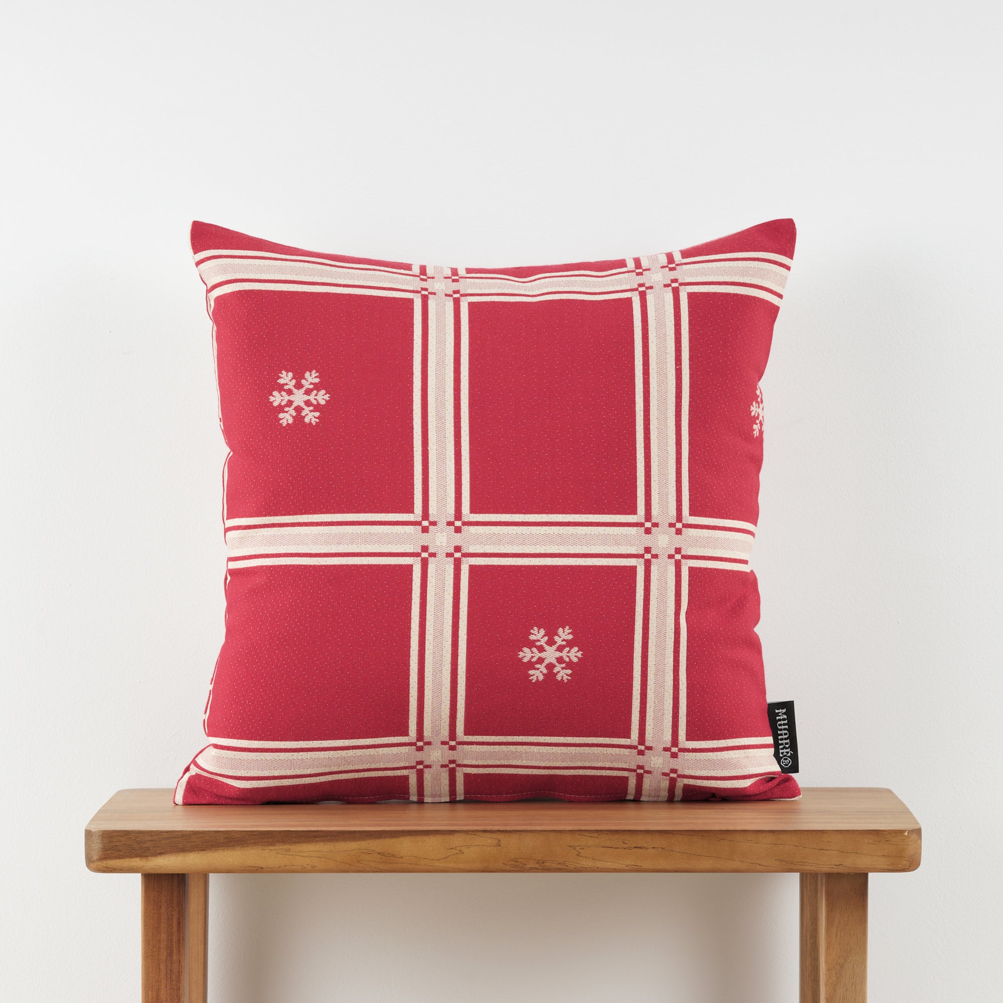 Funda de cojín jacquard reversible 45x45 cm 33742E