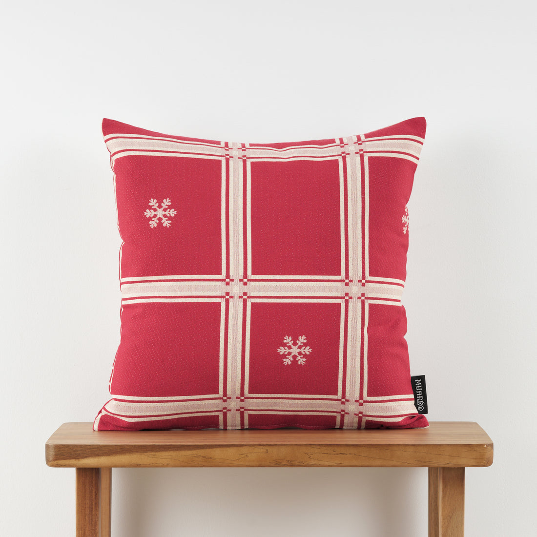 Funda de cojín jacquard reversible 45x45 cm 33742E
