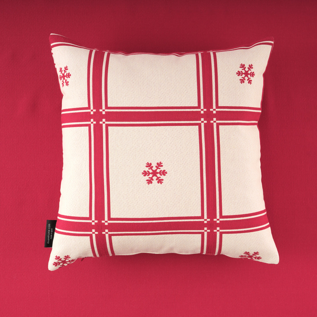 Funda de cojín jacquard reversible 45x45 cm 33742E