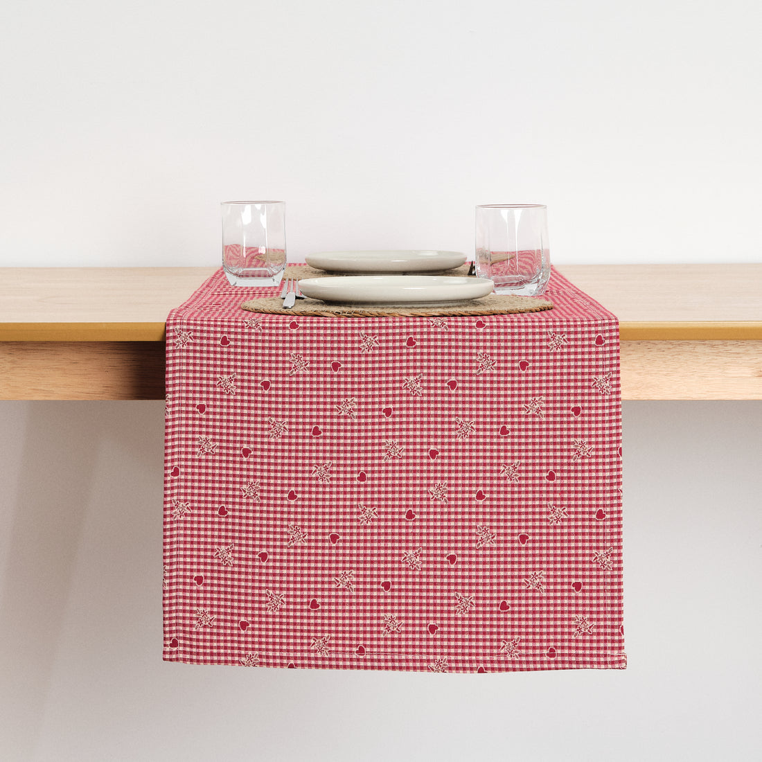 Chemin de table jacquard réversible 33785 45x140 cm