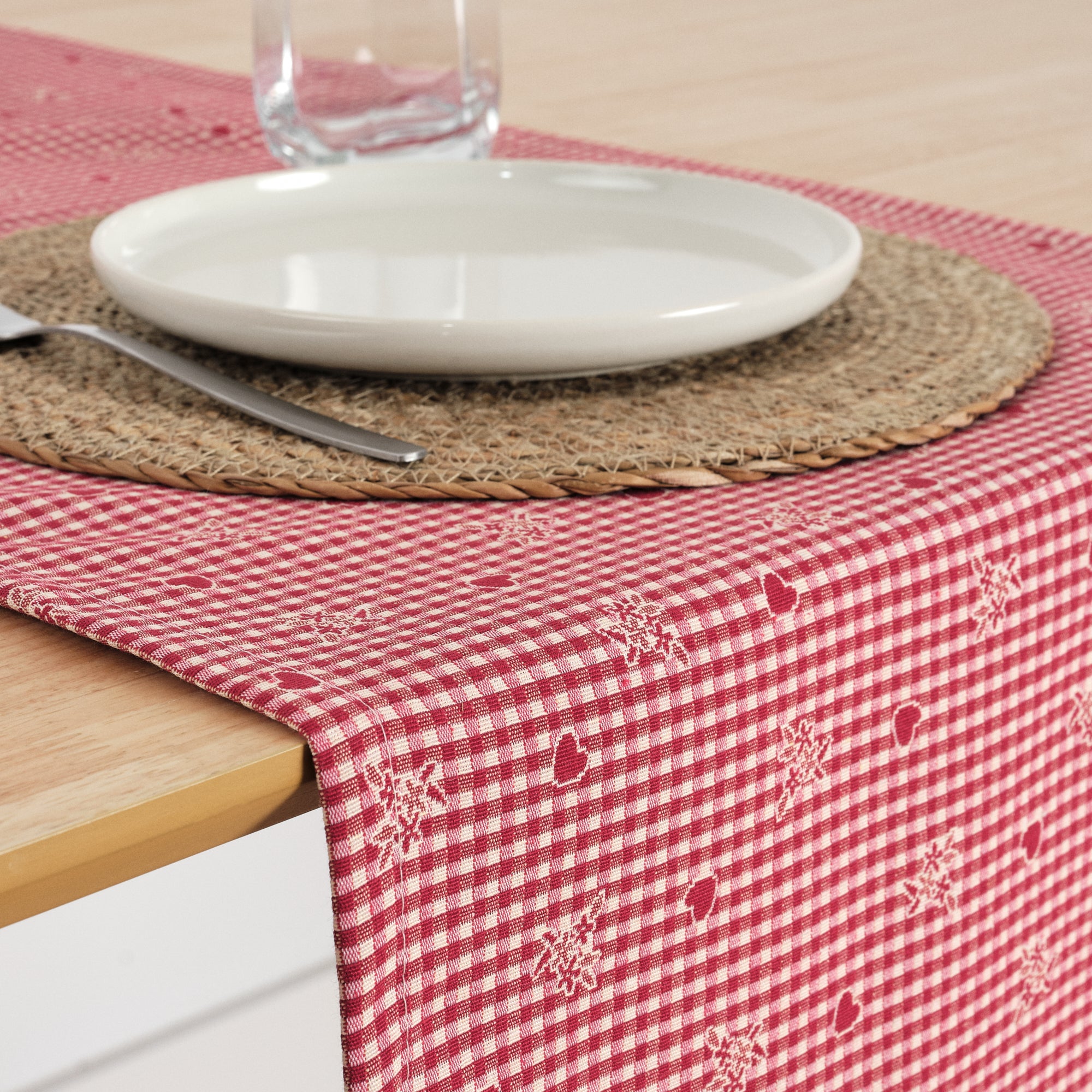 Chemin de table jacquard réversible 33785 45x140 cm