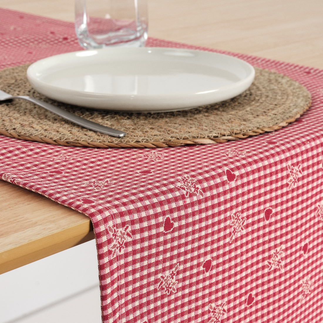 Chemin de table jacquard réversible 33785 45x140 cm