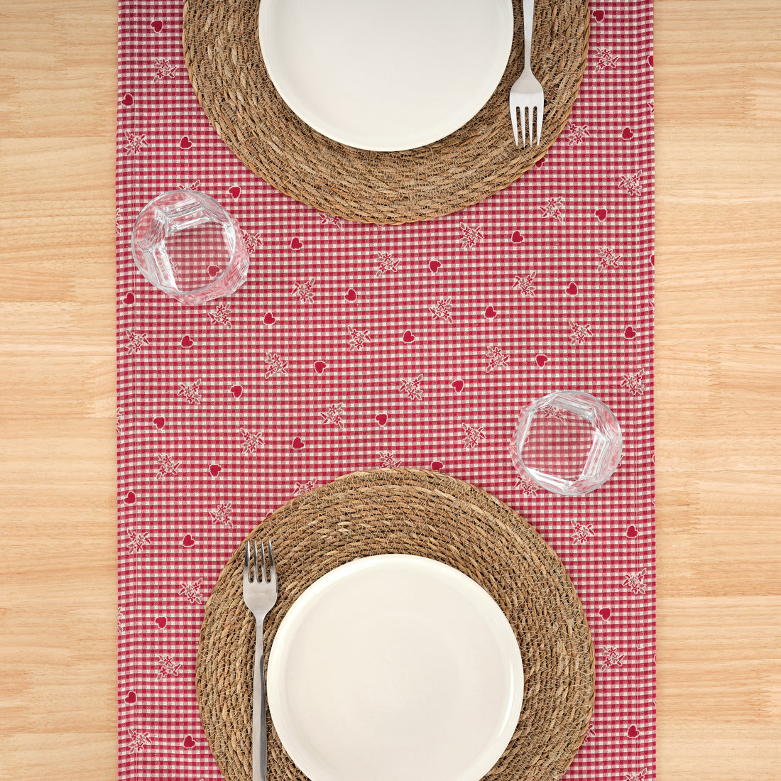 Chemin de table jacquard réversible 33785 45x140 cm