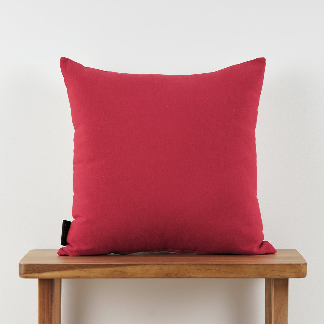 Housse de coussin jacquard réversible 45x45 cm ROUGE UNIQUE