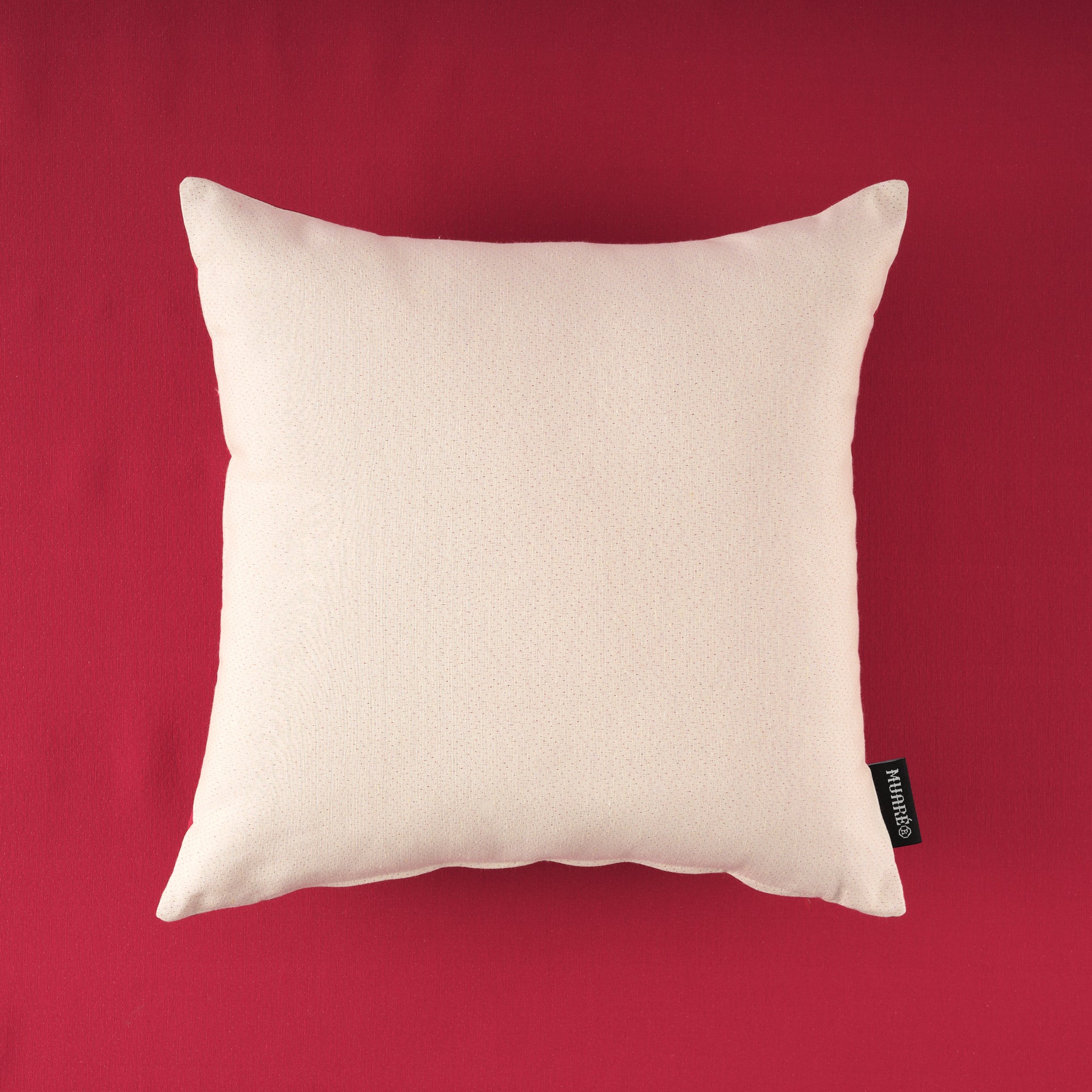 Housse de coussin jacquard réversible 45x45 cm ROUGE UNIQUE