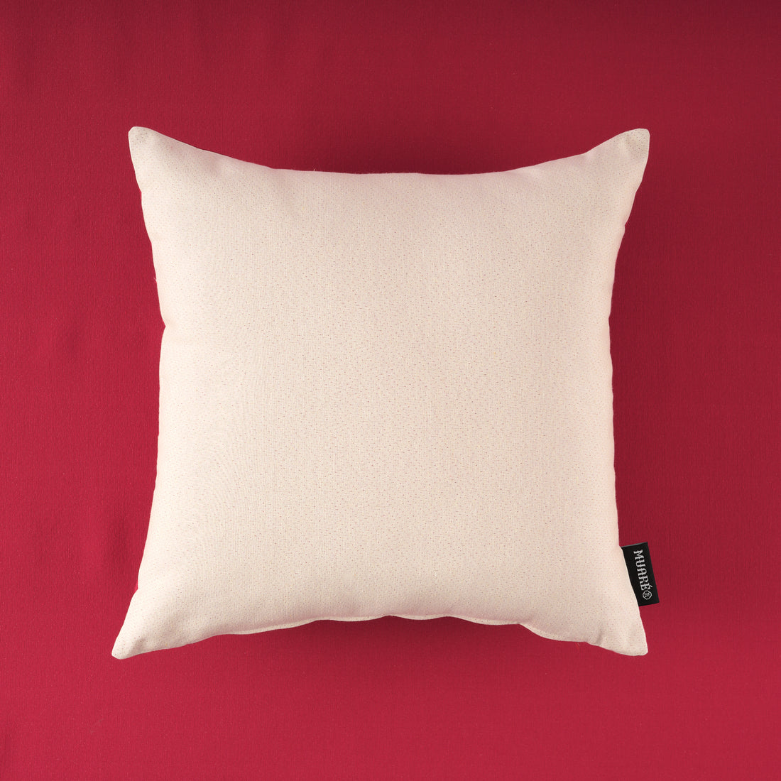 Housse de coussin jacquard réversible 45x45 cm ROUGE UNIQUE