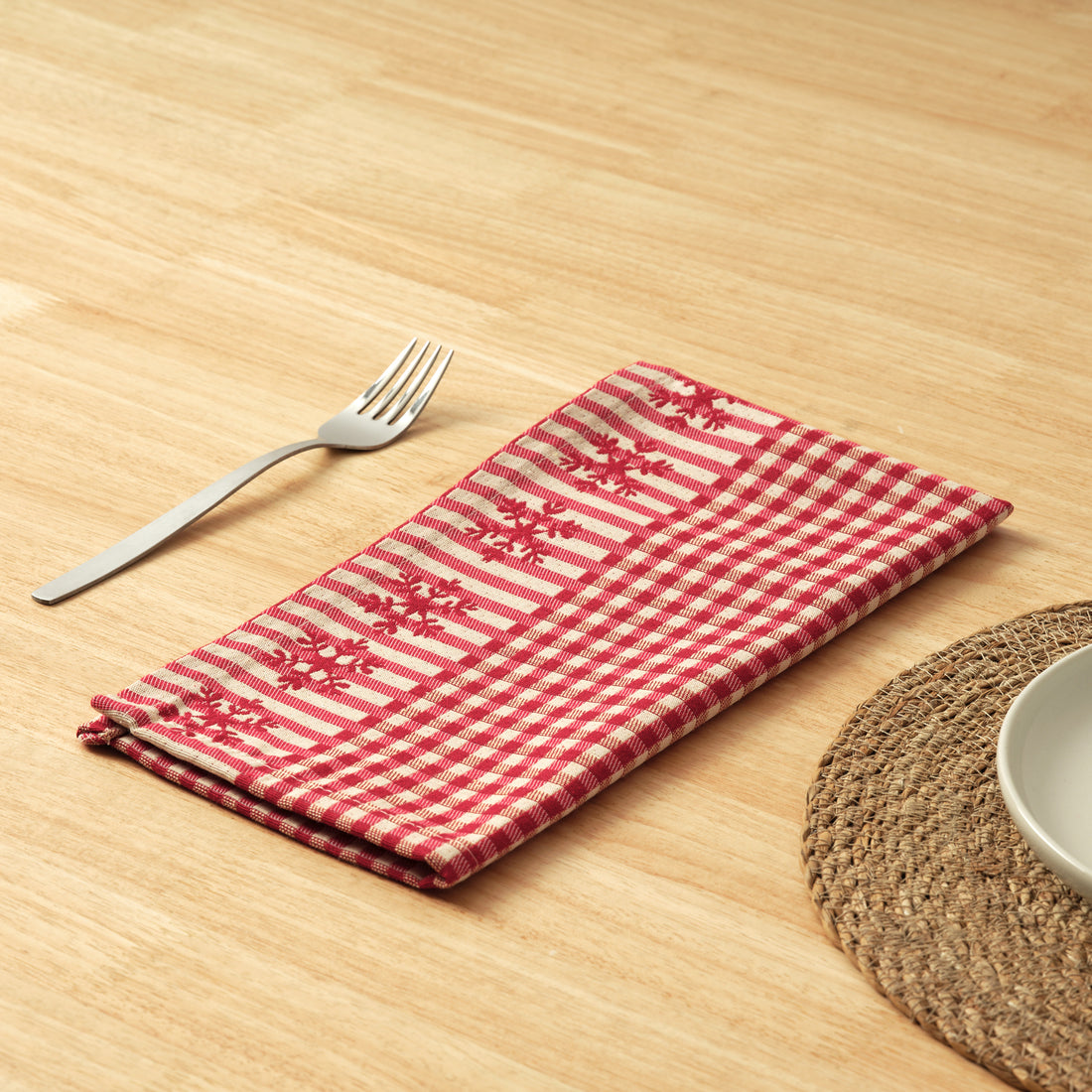 Lot de 2 serviettes jacquard réversibles 33739B 30x40 cm