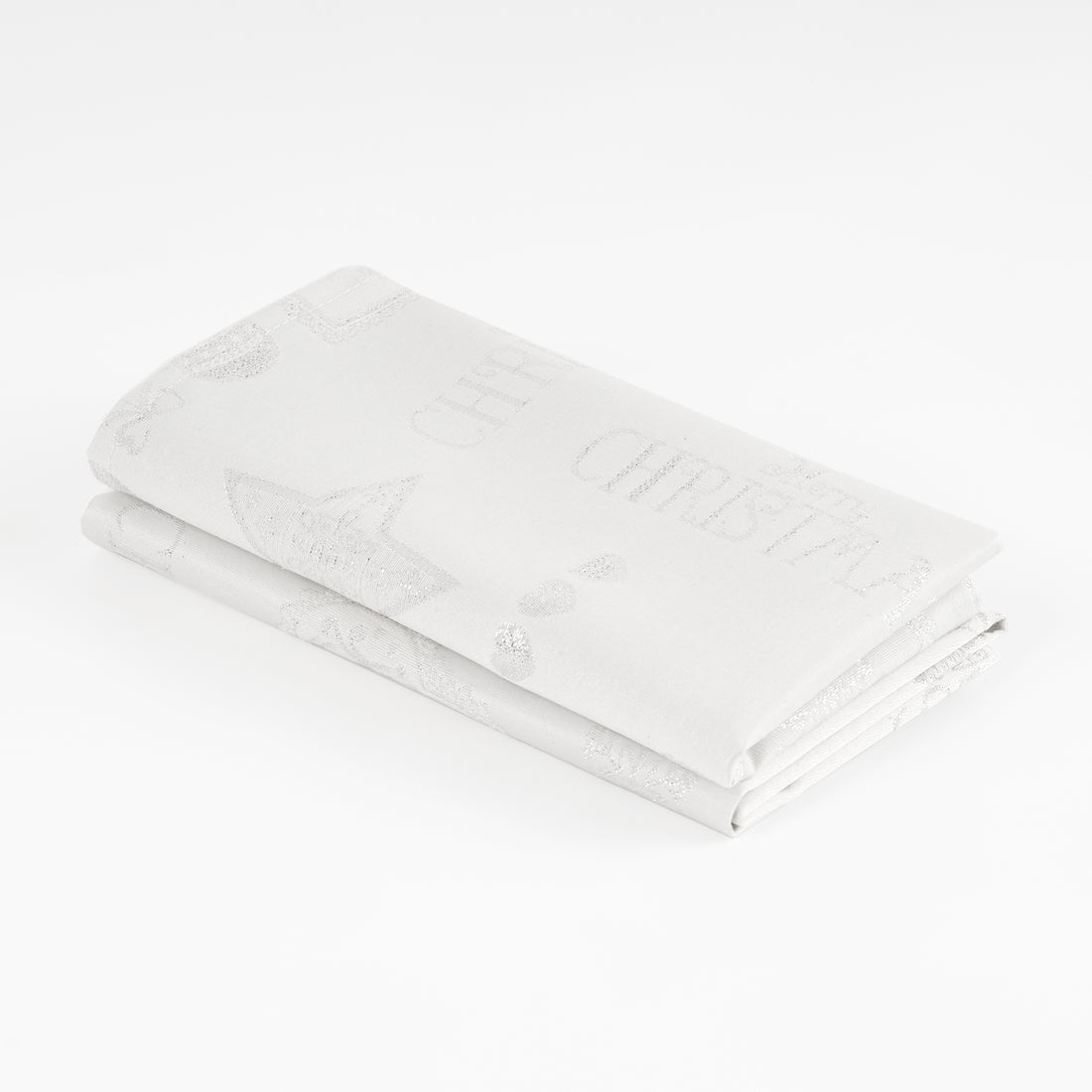 Paquet de 2 unités serviette jacquard fil argent PSC4732A 45x45 cm