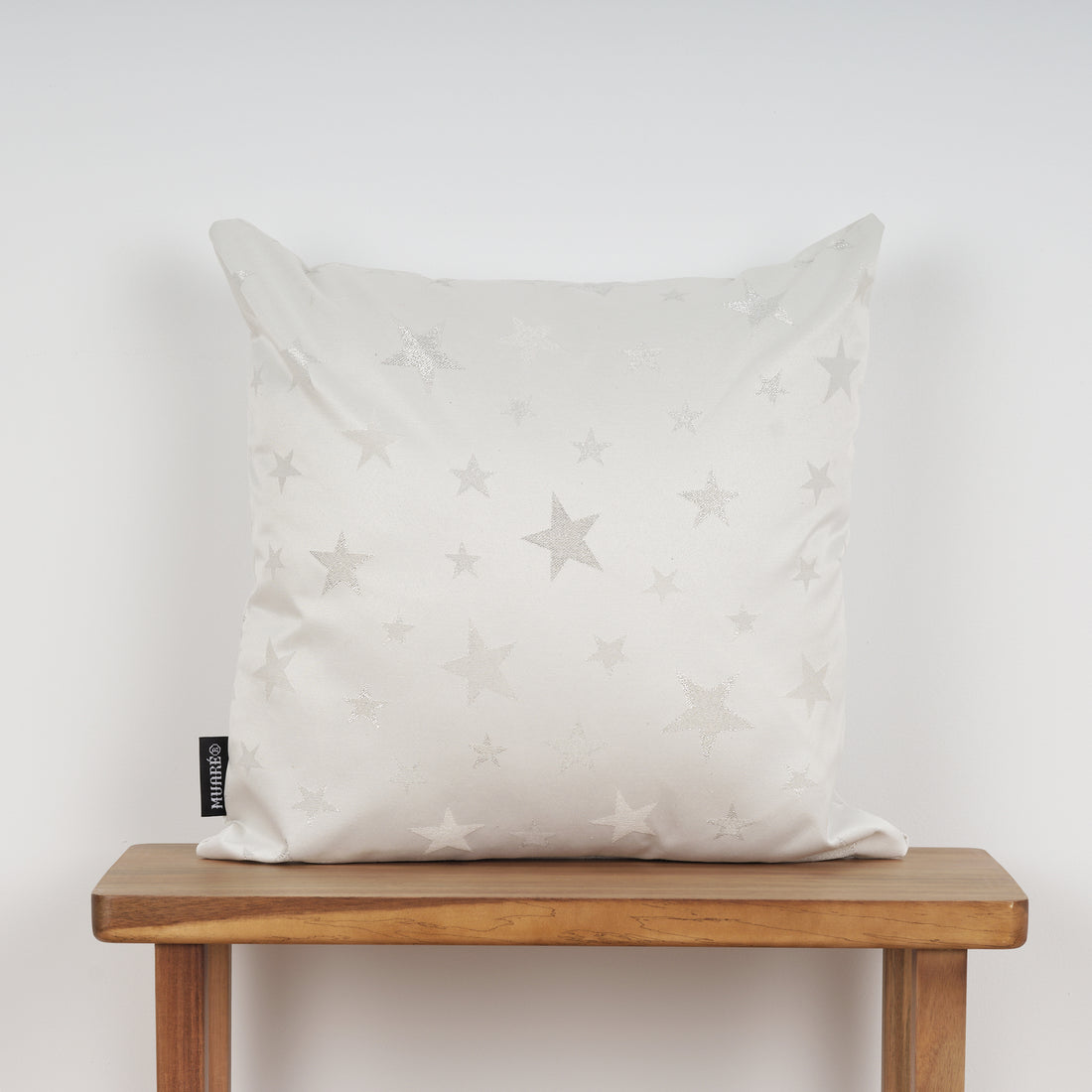 Funda de cojín jacquard hilo plateado 45x45 cm PSC4736A