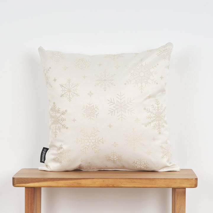 Housse de coussin jacquard fil doré 45x45 cm PSC4821