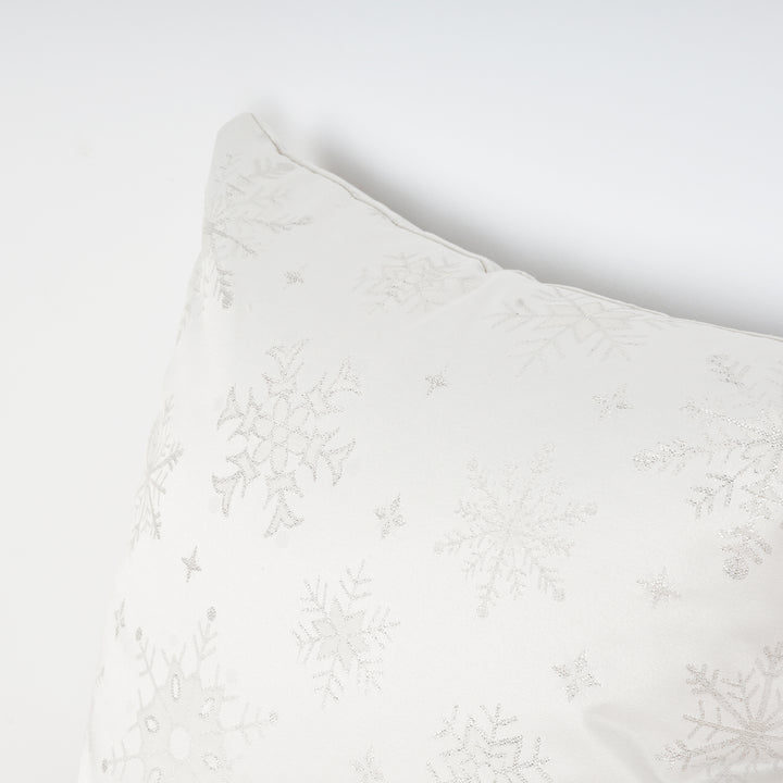 Housse de coussin jacquard fil argent 45x45 cm PSC4821