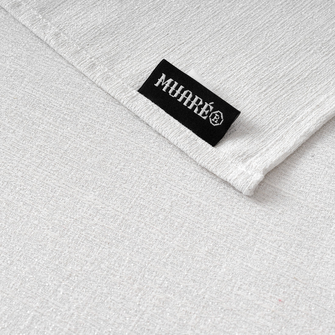 Camino de mesa jacquard hilo plateado R17948 45x140 cm