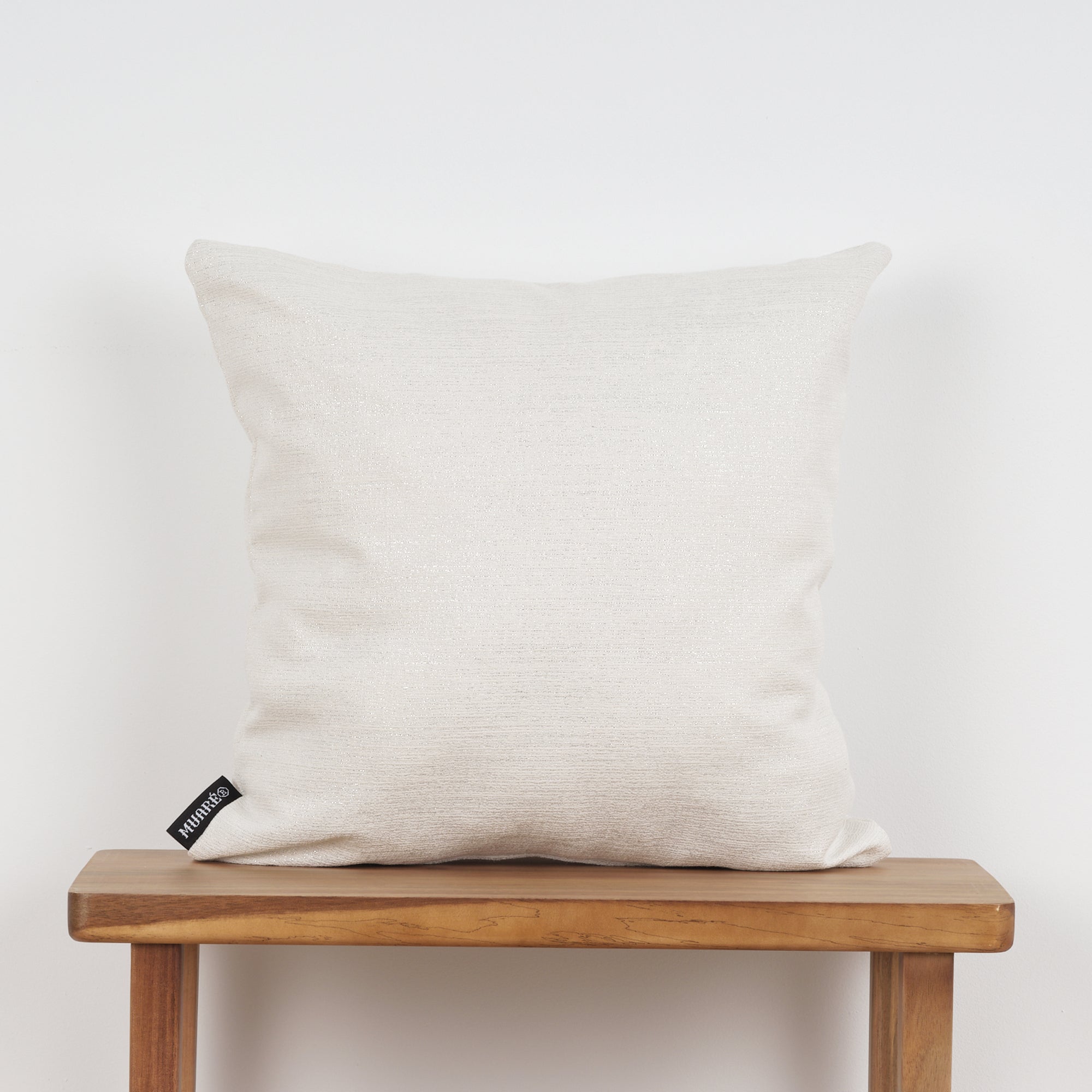 Funda de cojín jacquard hilo plateado 45x45 cm R17948